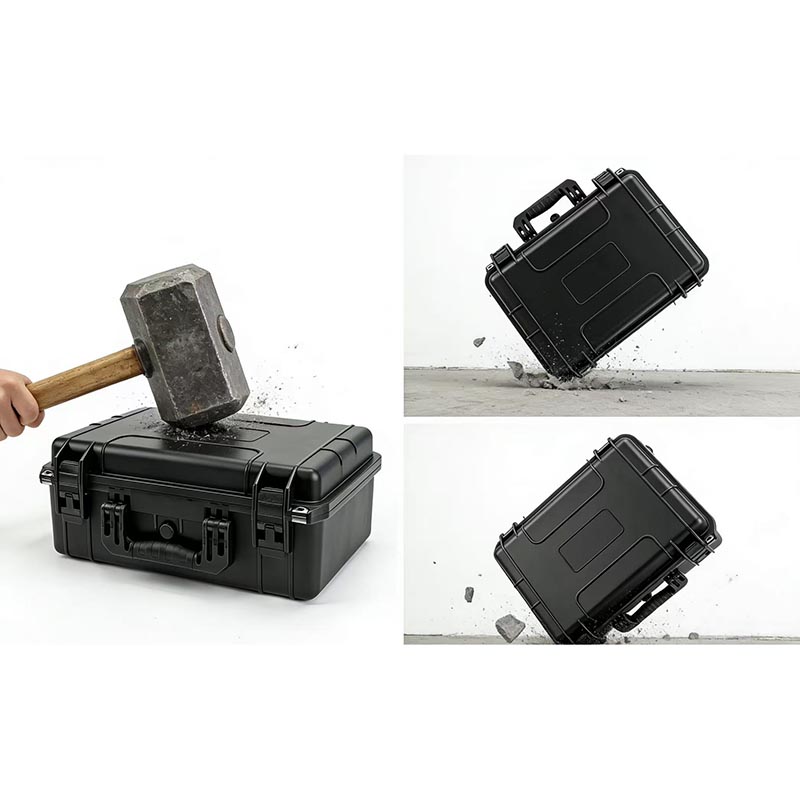 Erittäin iskun- ja pudotuksenkestävä kova laatikko