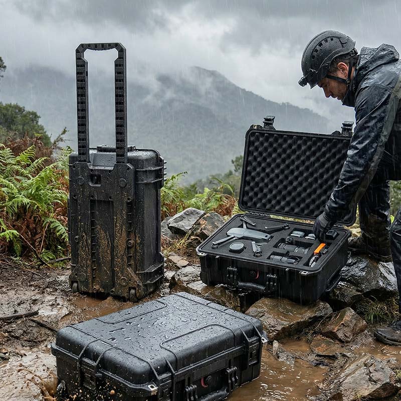 Vahva IP67 veden- ja pölytiivis kova laatikko